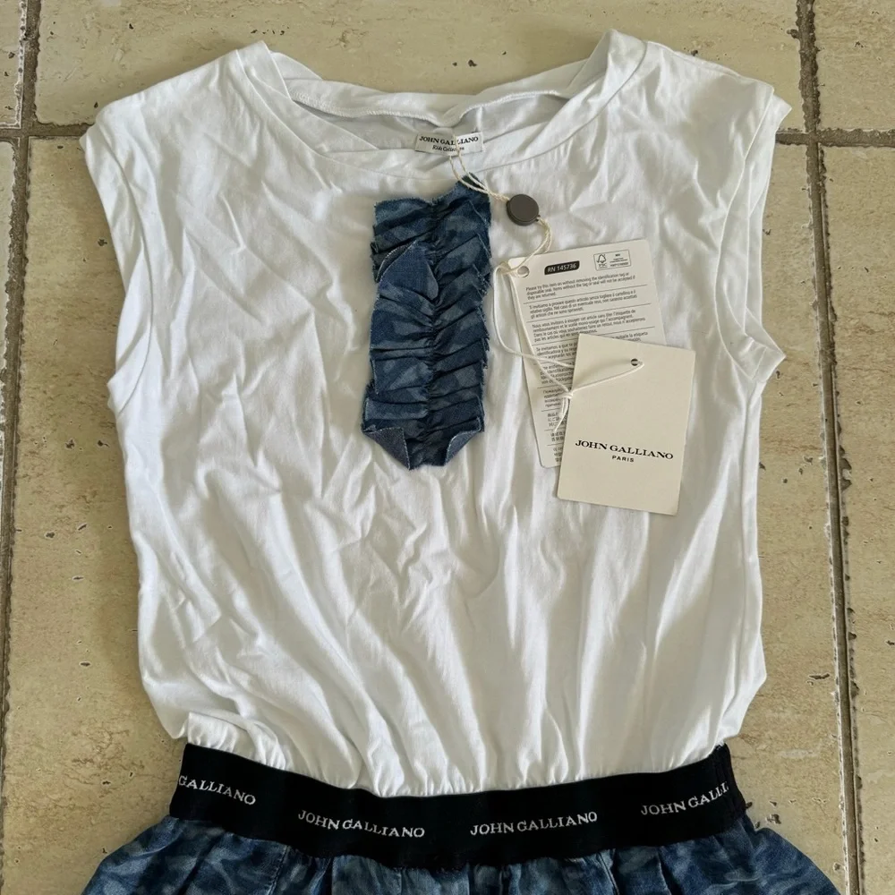 NWT! John Galliano Girls Dress, Size 10